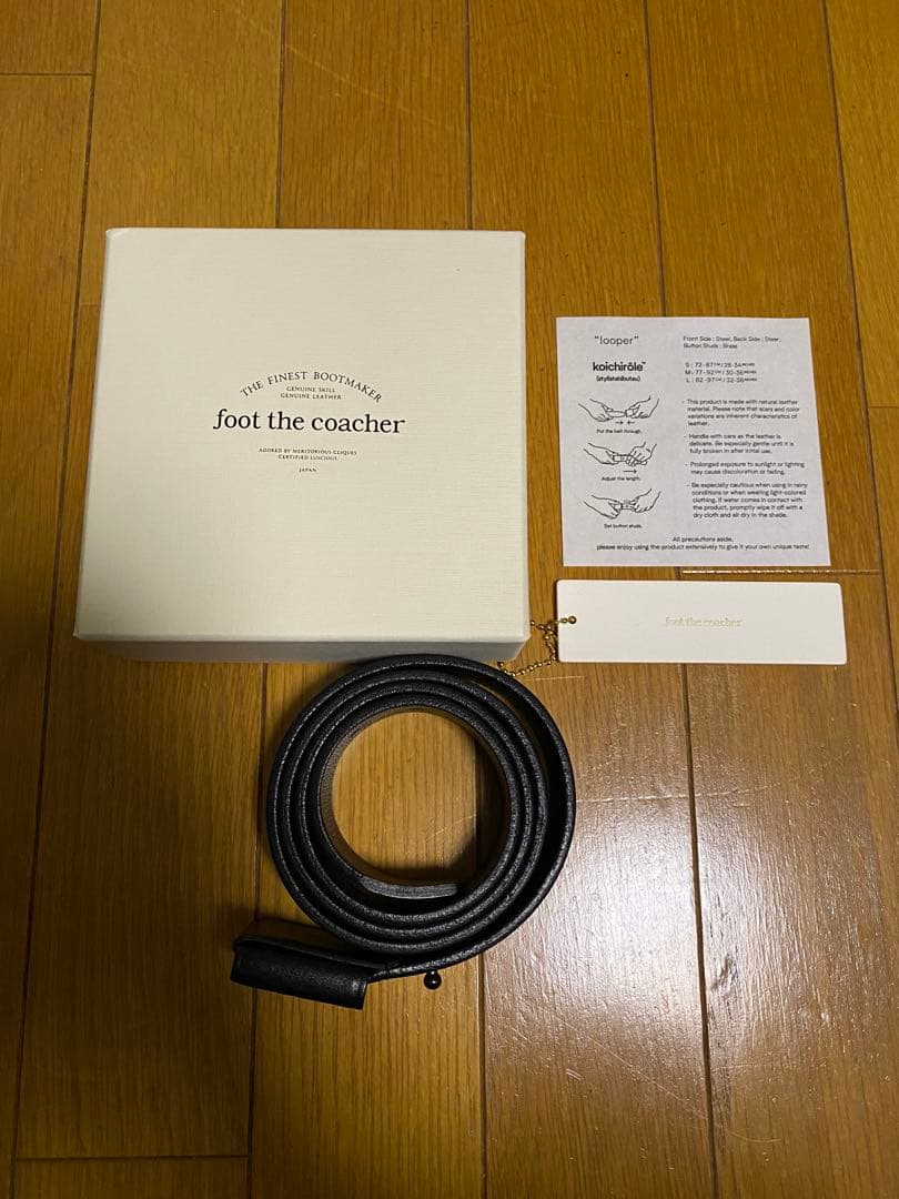 な*み様 foot the coacher スタイリスト私物　コラボベルト　Mサ