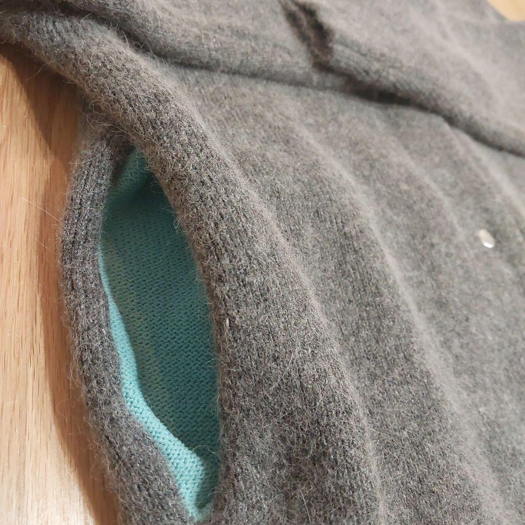 2025AW完売色【B.C STOCK】2層スムース編みニットブルゾン グレー