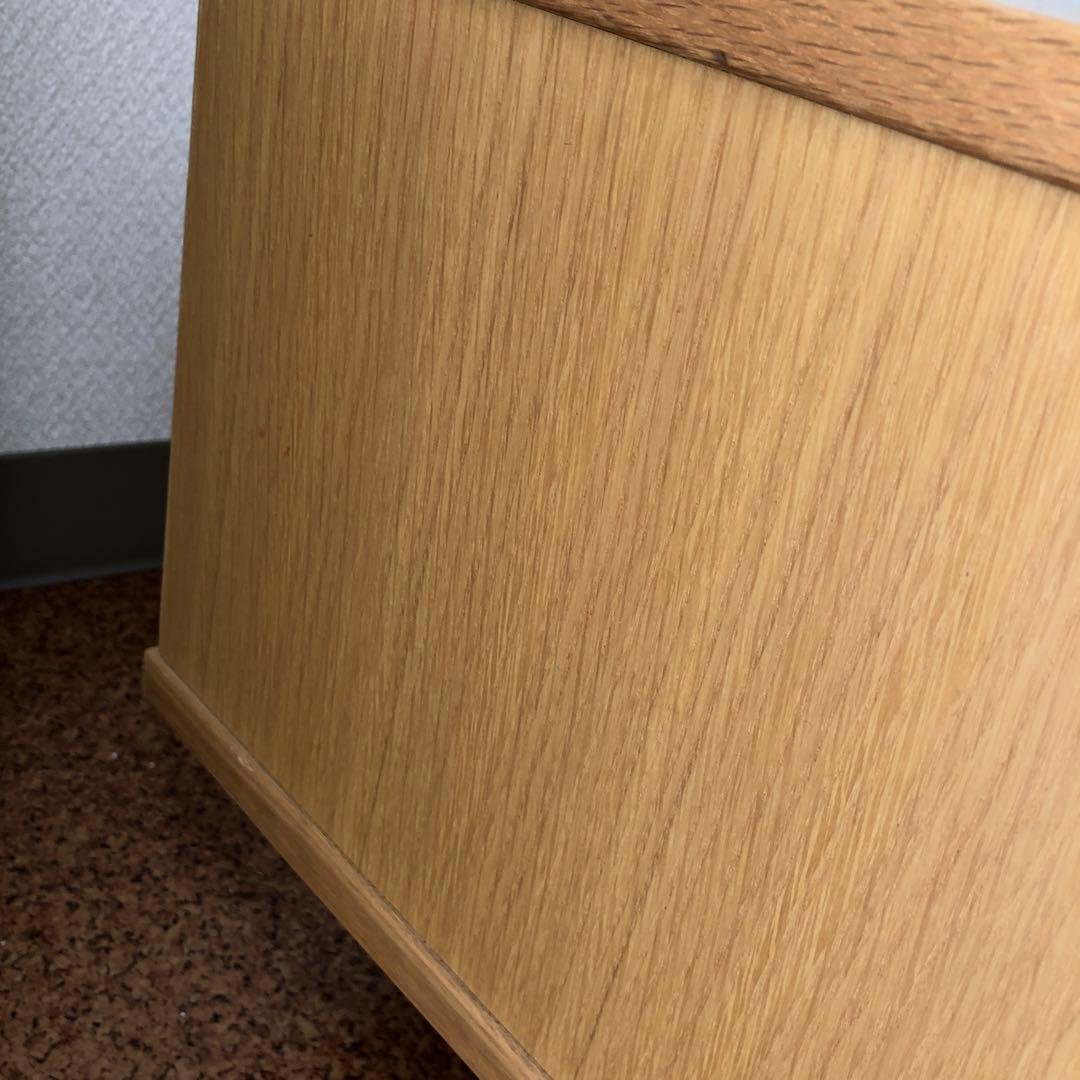 無印良品 オーク材 ＡＶラック 薄型 （引戸）150cm【廃盤品】