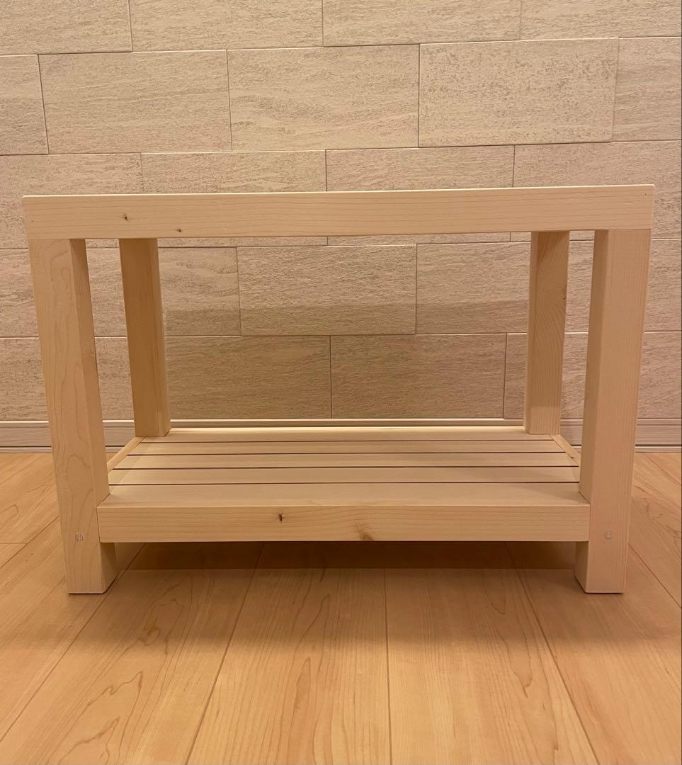 ハンドメイド　テーブル　ディスプレイ台　飾り棚　奥行30cm