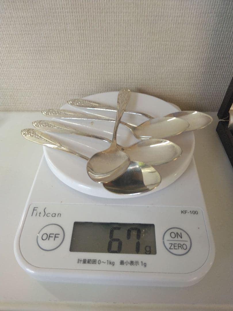 銀製　スプーン　5本　約67g　シルバー