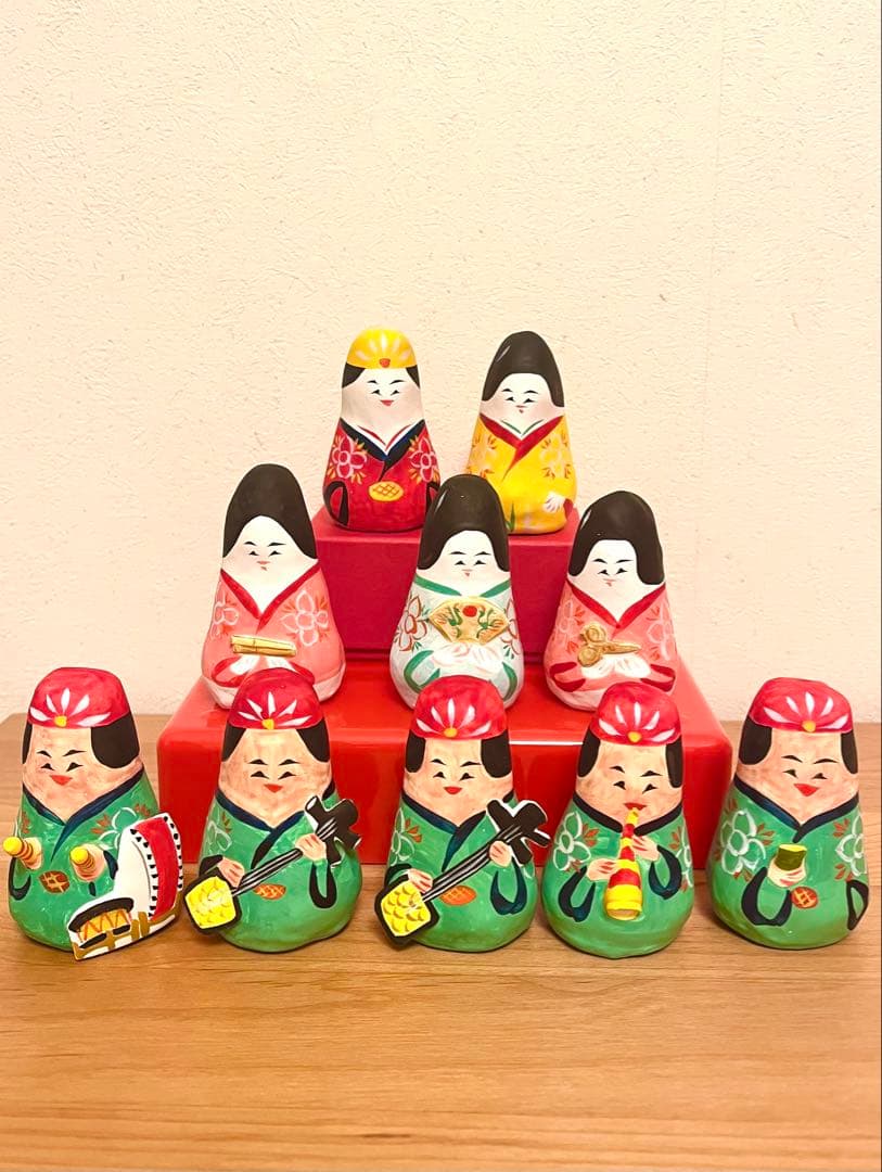 豊永盛人　琉球雛　張子　10体セット