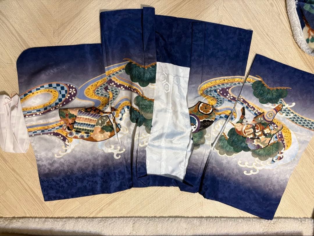 七五三用着物セット 青色