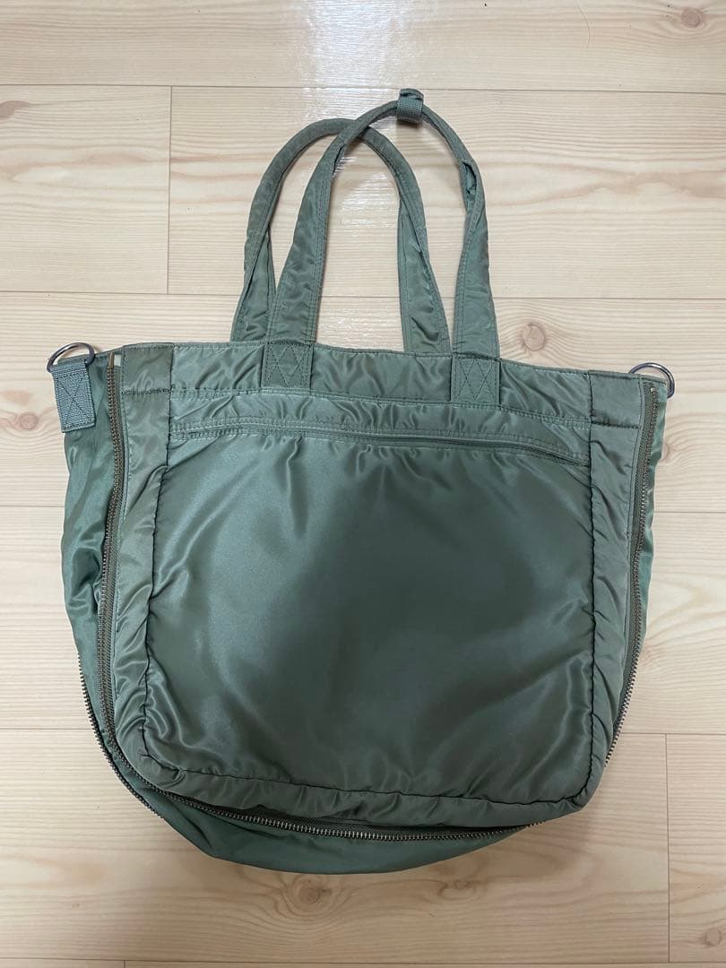 PORTER TANKER 2WAY TOTE BAG セージ　紐なし