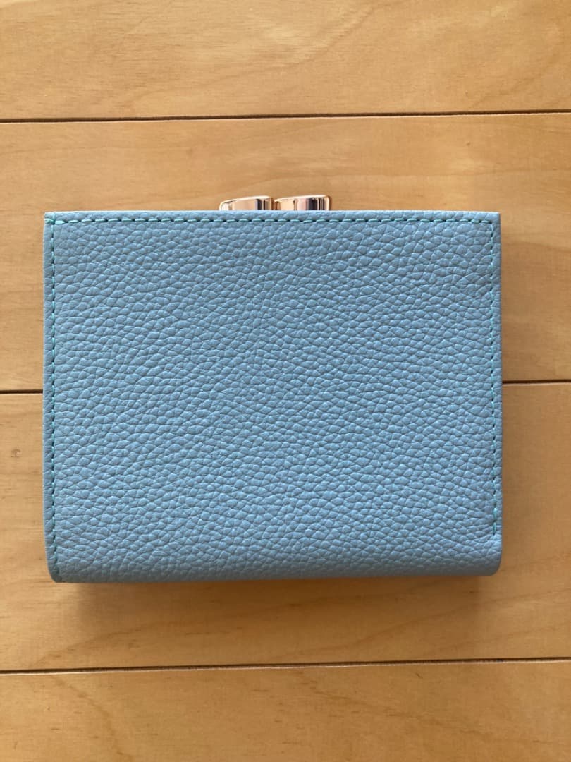 【未使用】皇居限定　菊葉文化協会　がま口財布　ブルー