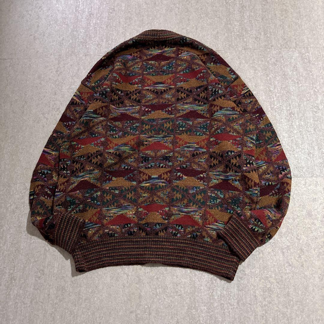 y2k MISSONI SPORT ミッソーニ カーディガン 幾何学模様