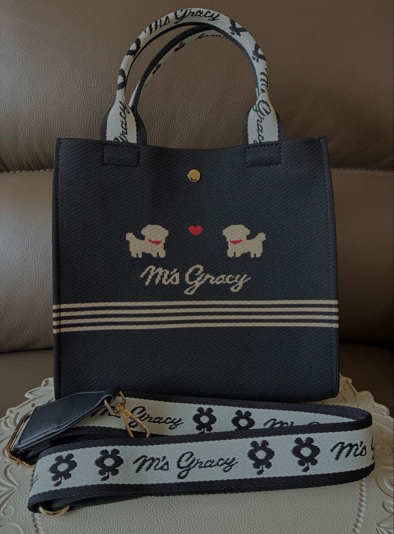 M'S GRACY エムズグレイシー　トートバッグ　プードル