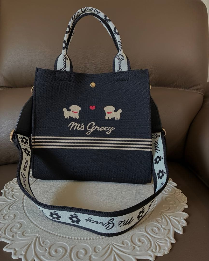 M'S GRACY エムズグレイシー　トートバッグ　プードル