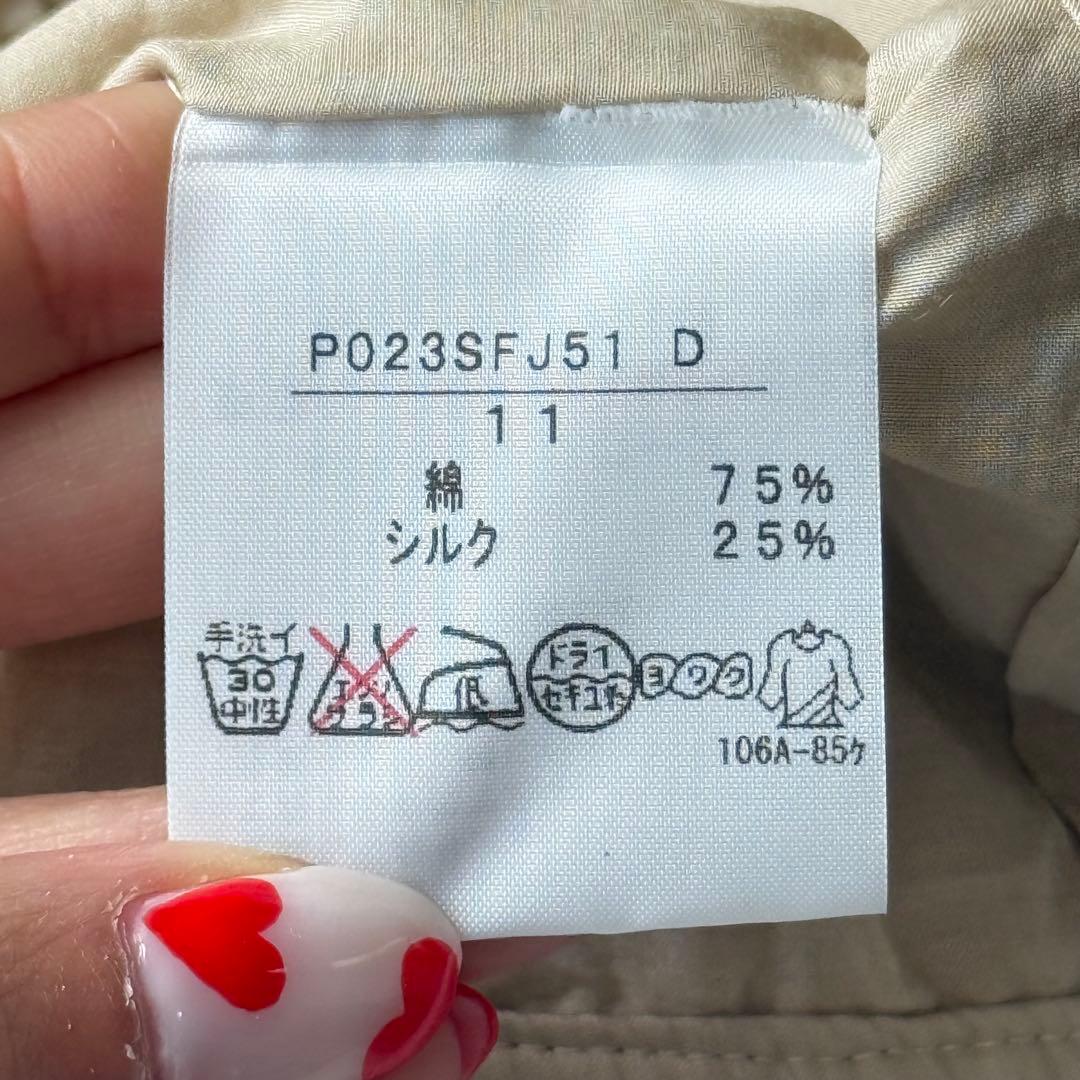 インゲボルグ ピコフリル ブラウス シルク混 レース パール ゴージャス 洗える