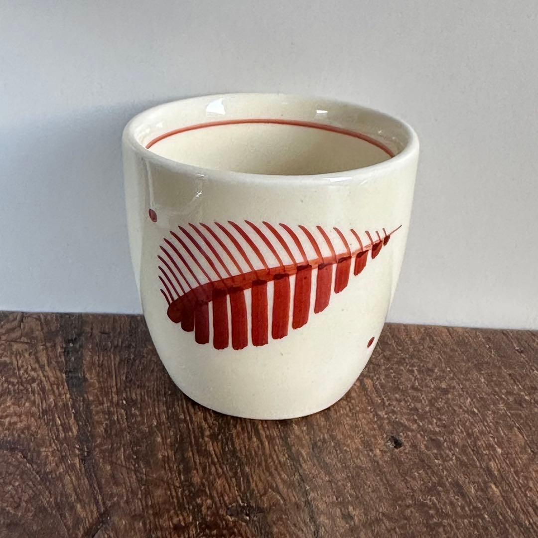 011 スージークーパー　ファエンツァ　赤茶色　エッグカップ