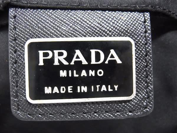 【良品】PRADA プラダ テスートナイロン 巾着型 三角ロゴ ミニリュック