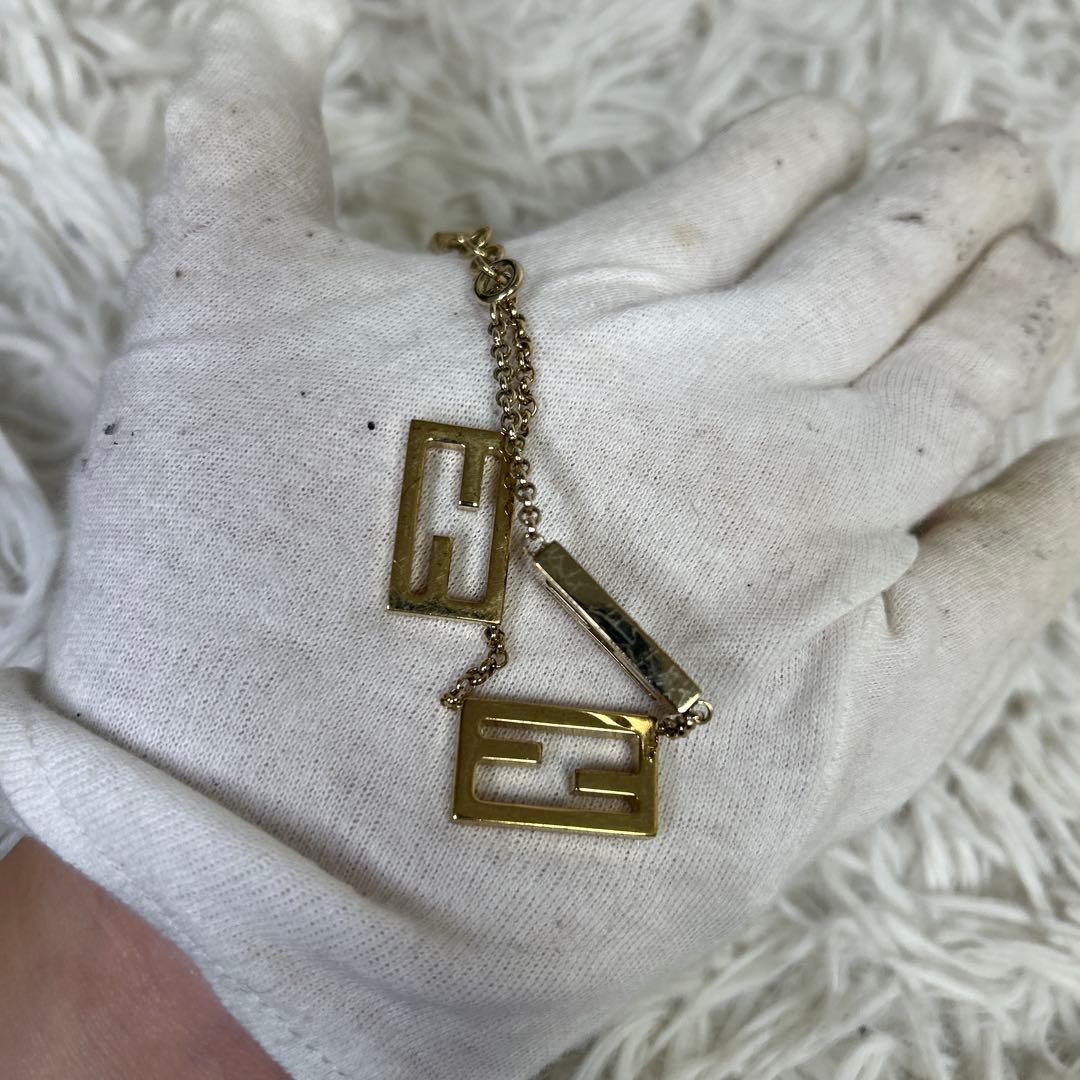 FENDI フェンディ ブレスレット マンマバケット　マンマ　FF ロゴ　金