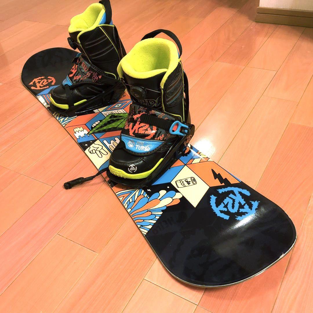 K2 MINI TURBO 110 スノーボード キッズ 3点セット