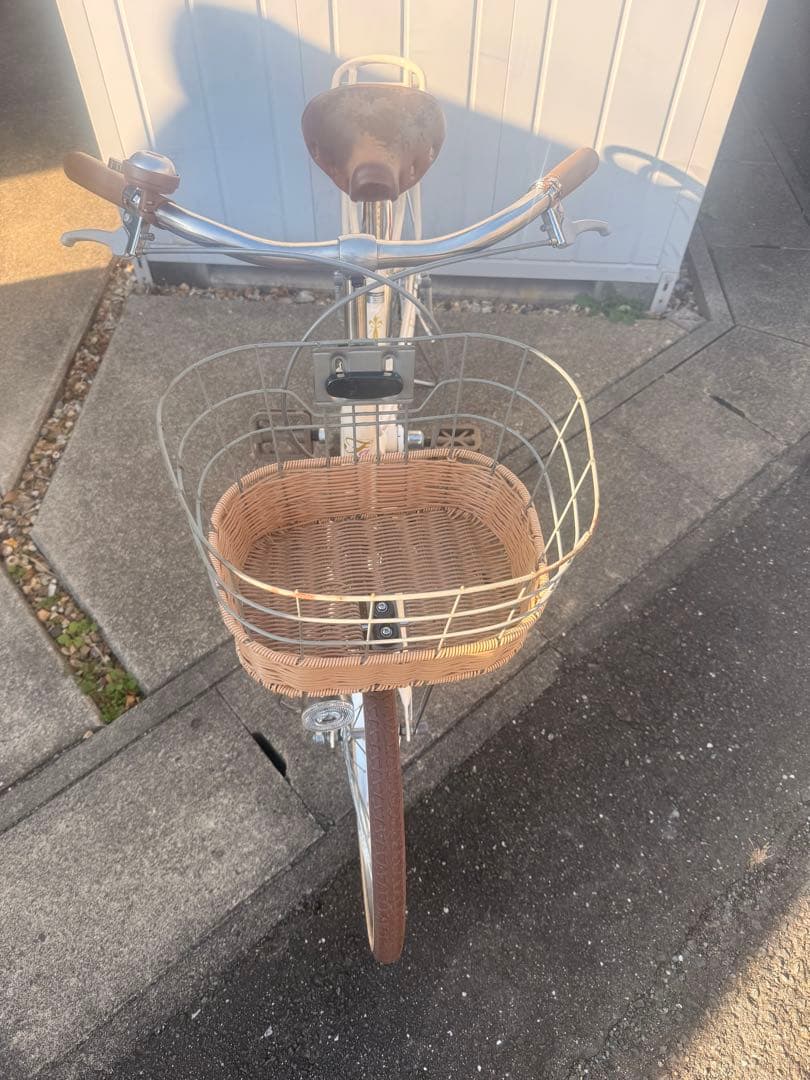 ☆豊橋市引取り☆あさひサイクル フェリークJr. 20インチ 自転車　クリーム色