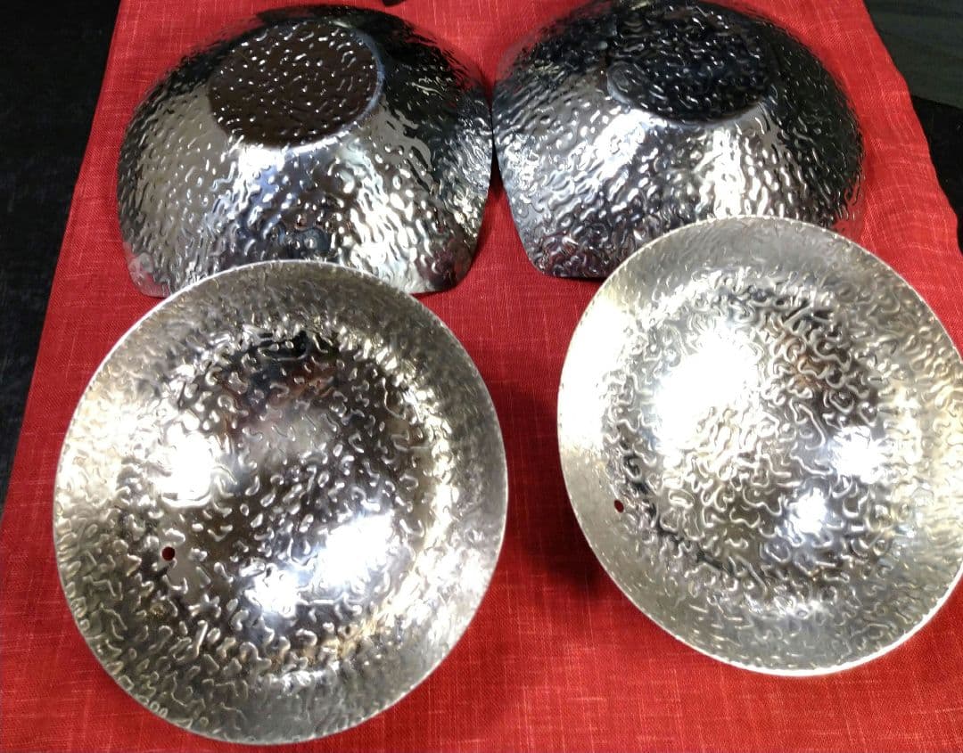 ⬛豪華な⬛高級【 ステンレス皿 食器 ・２人鍋用】&【ステンレス卓上丸型コンロ】