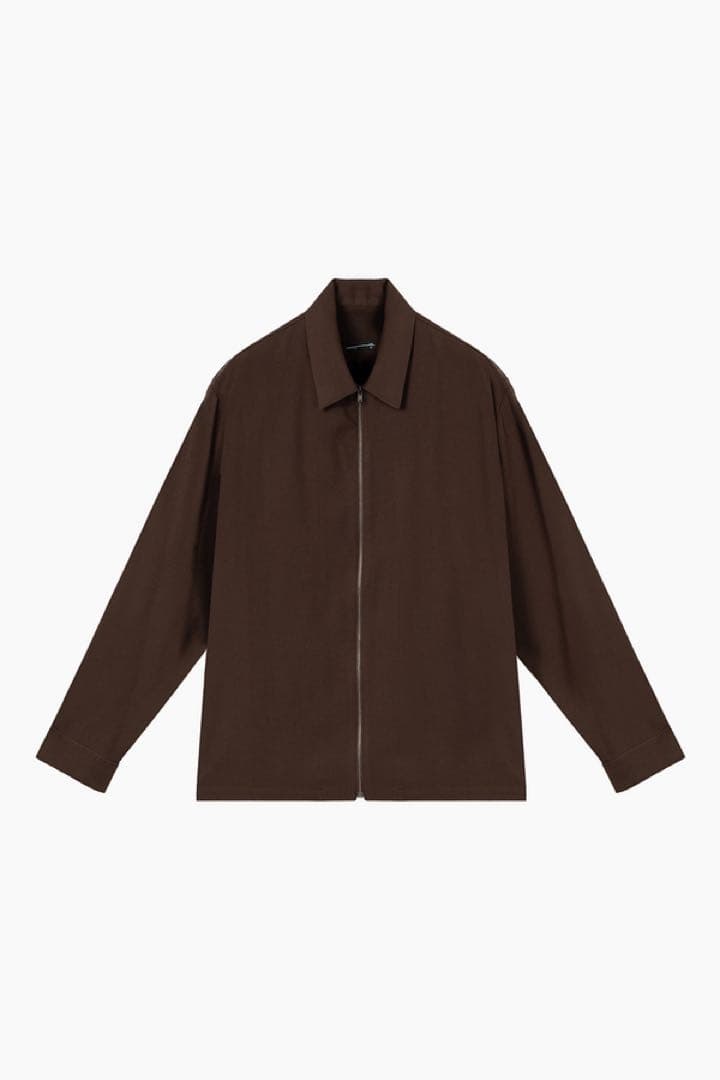 トップス 25FW RAYON TWILL FRONT ZIP SHIRT
