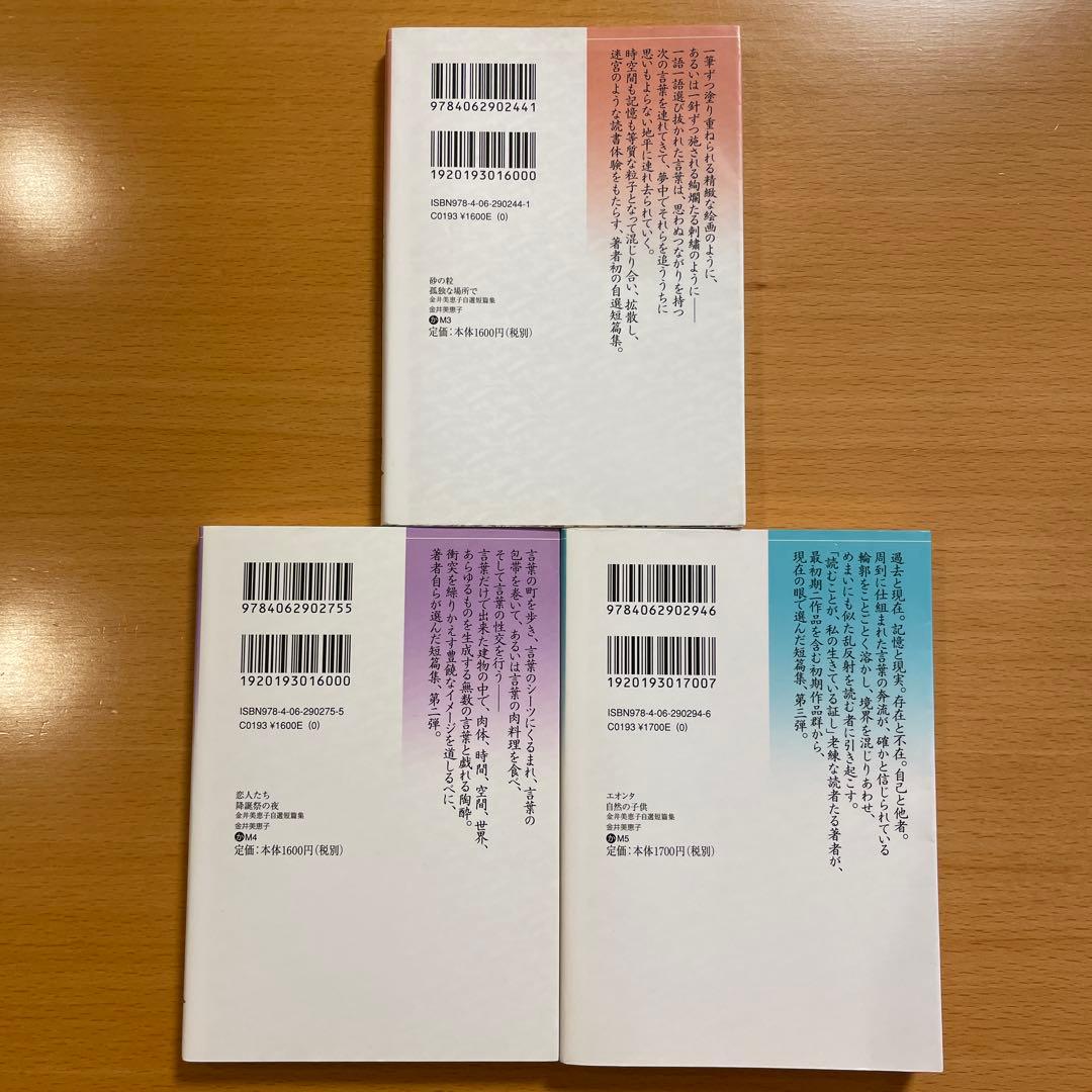 【絶版セット・希少・美品】 金井美恵子 自選短篇集 講談社文芸文庫 【匿名配送】