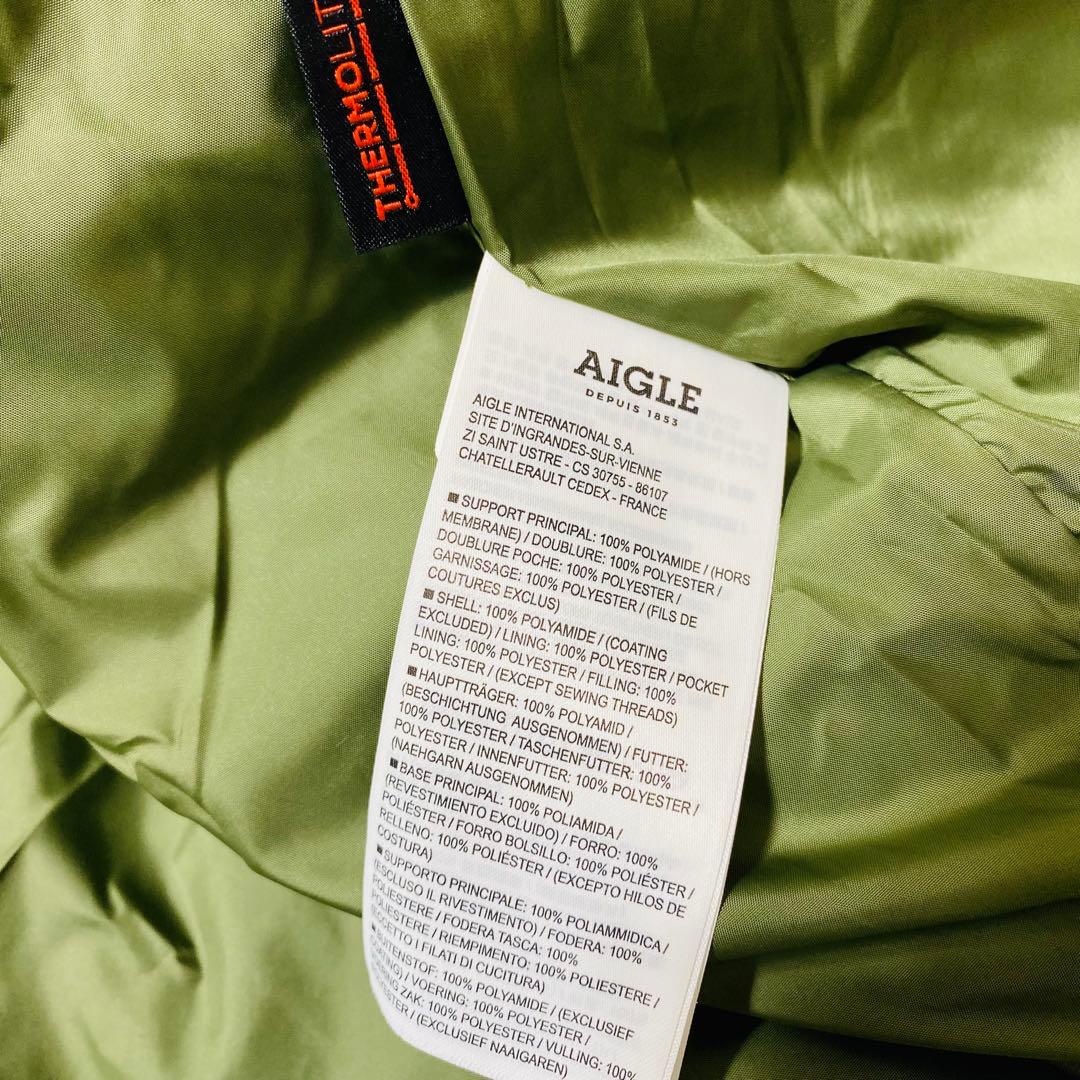 未使用 AIGLE エーグル バラモ サーモライト 中綿ロングダウンベスト 撥水
