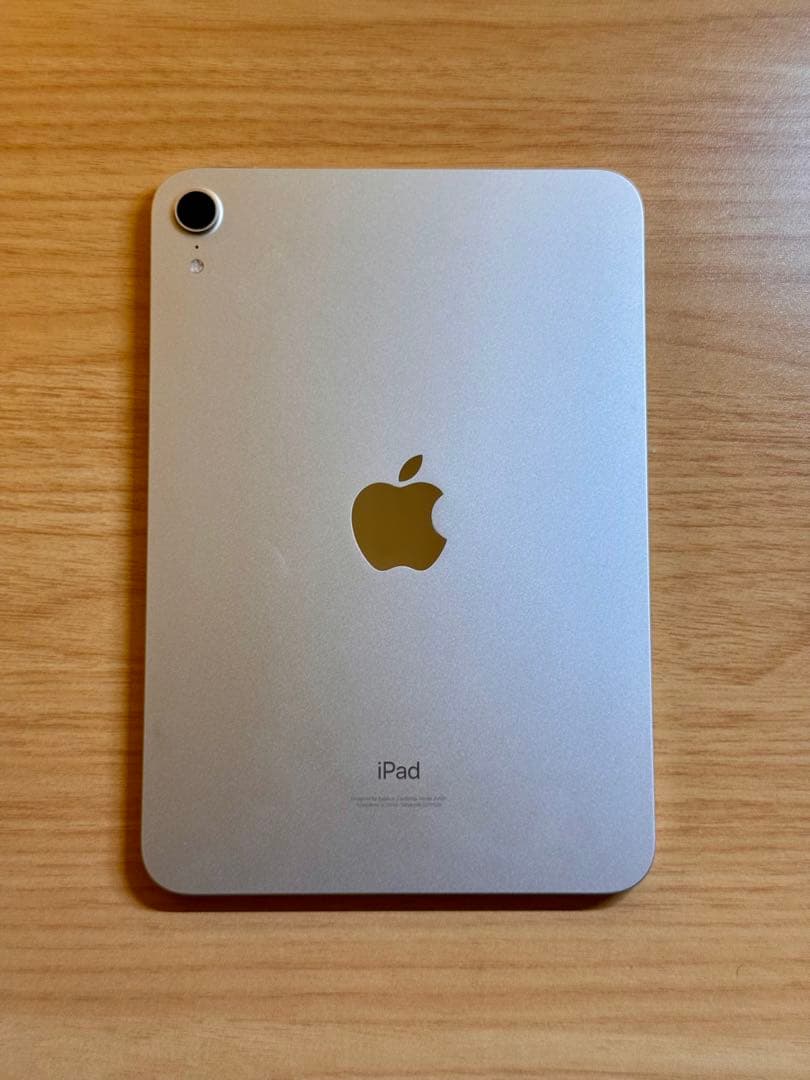 美品 iPad Mini 6 Wi-Fi 64GB スターライト 89%