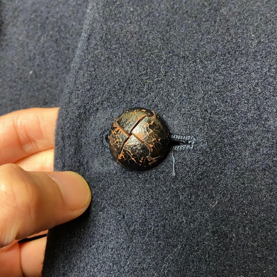 70s イタリア製 カシミヤ混 ロング ステンカラーコート ベルト付き