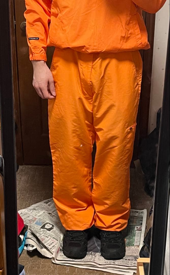 00s NIKE ナイロンカーゴパンツ バギー オレンジ ワイド テック y2k