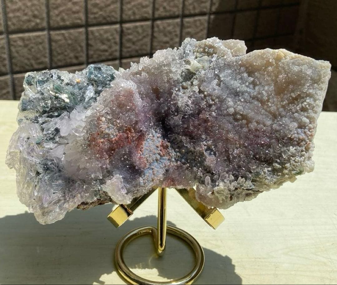 最高品質！アメジスト（ピンク・紫・赤）・瑪瑙・水晶クラスター原石⭐N164