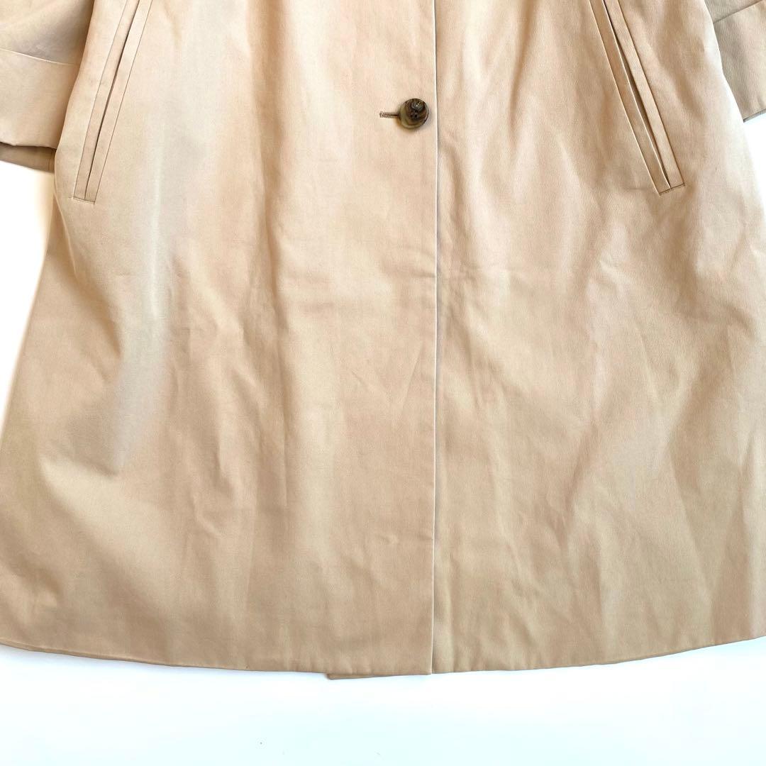 美品✨23区 定価4.2万円　コットン　ノーカラーコート 大きいサイズ44