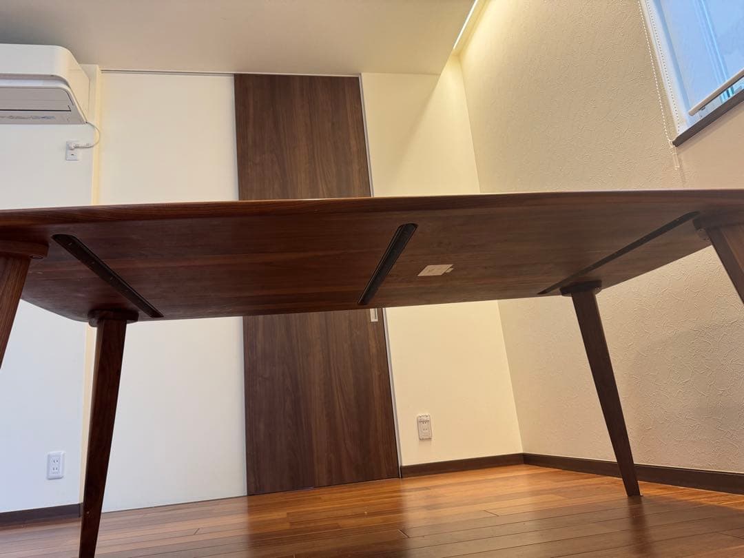 シギヤマ家具180cmウォールナット天然木ダイニングテーブル