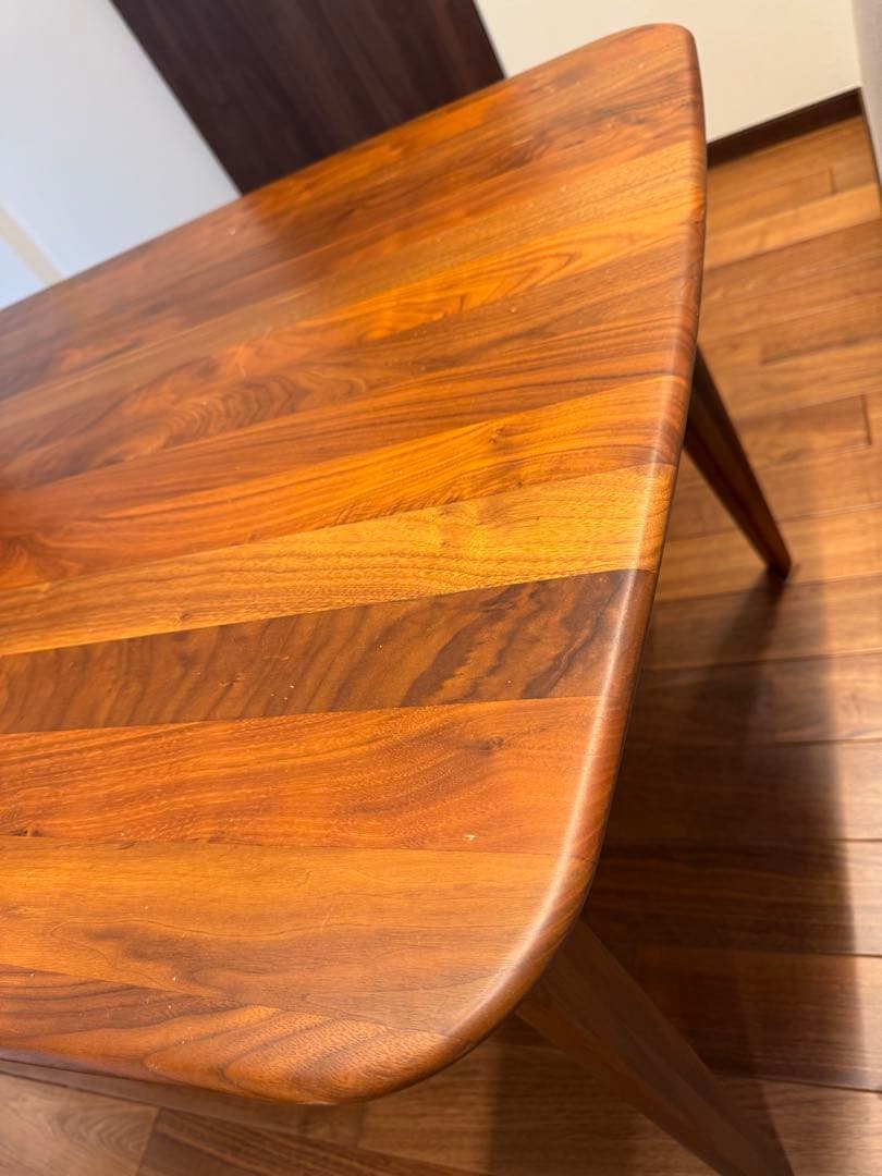 シギヤマ家具180cmウォールナット天然木ダイニングテーブル