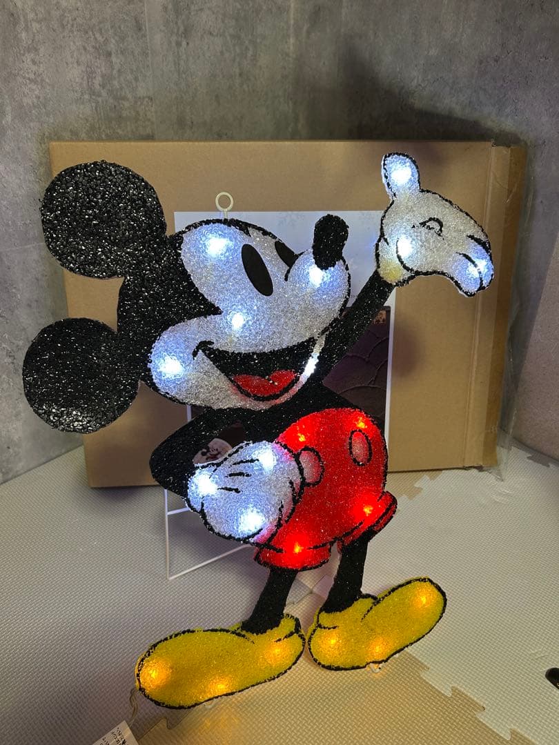 2D スタンドソフトモチーフライト ミッキーマウス LED ガーデンライト 廃盤