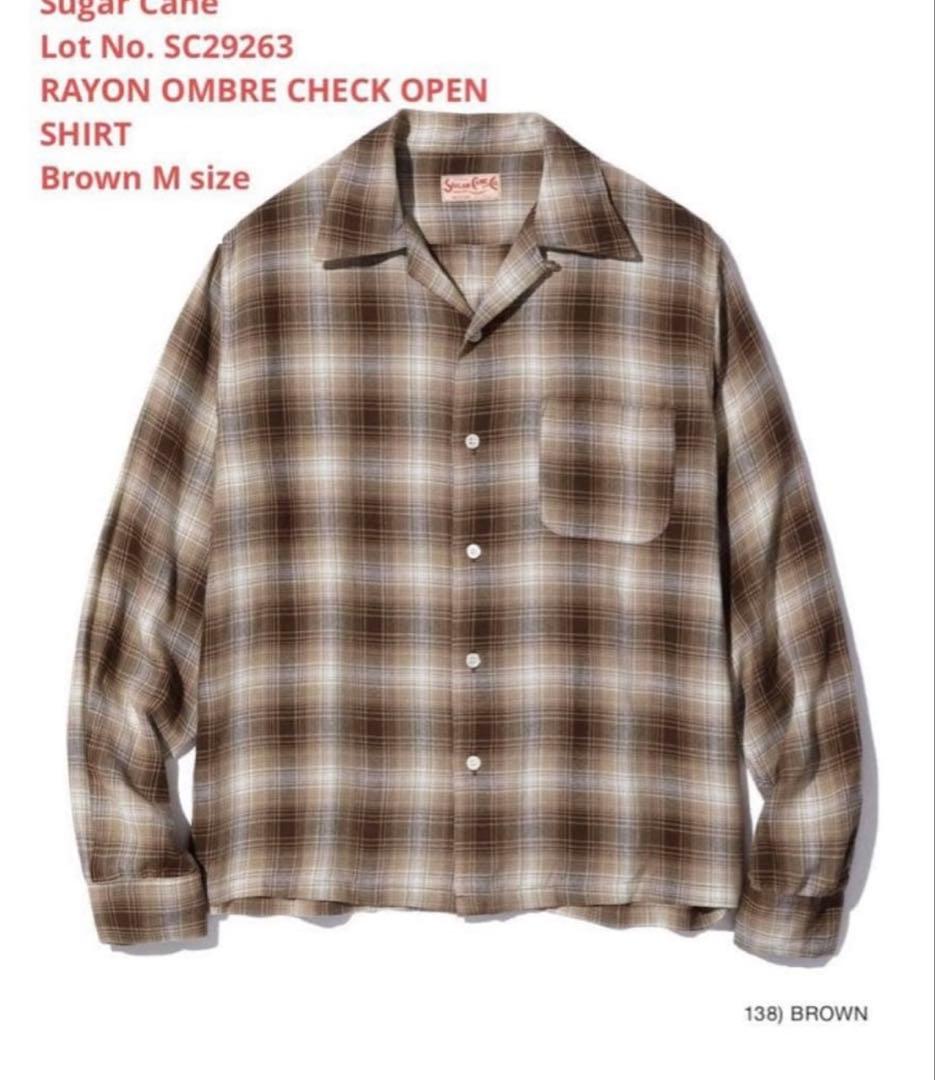 Sugar Cane & Co. レーヨンチェックシャツ