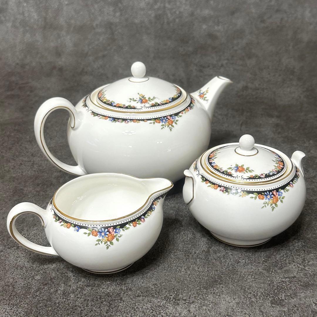  オズボーン ピオニー ティーポット シュガーポット クリーマー