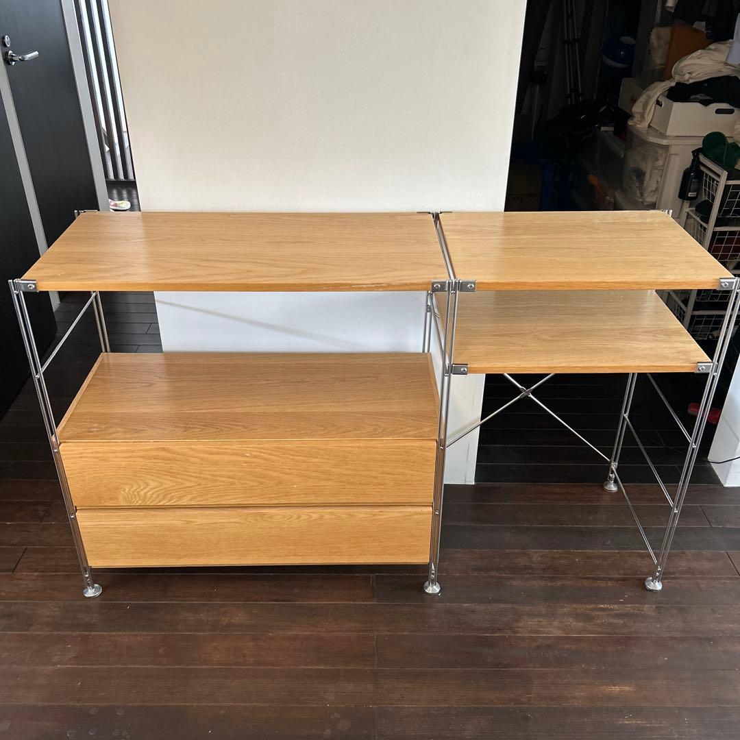 無印良品　引き出し付きステンレスユニットシェルフ