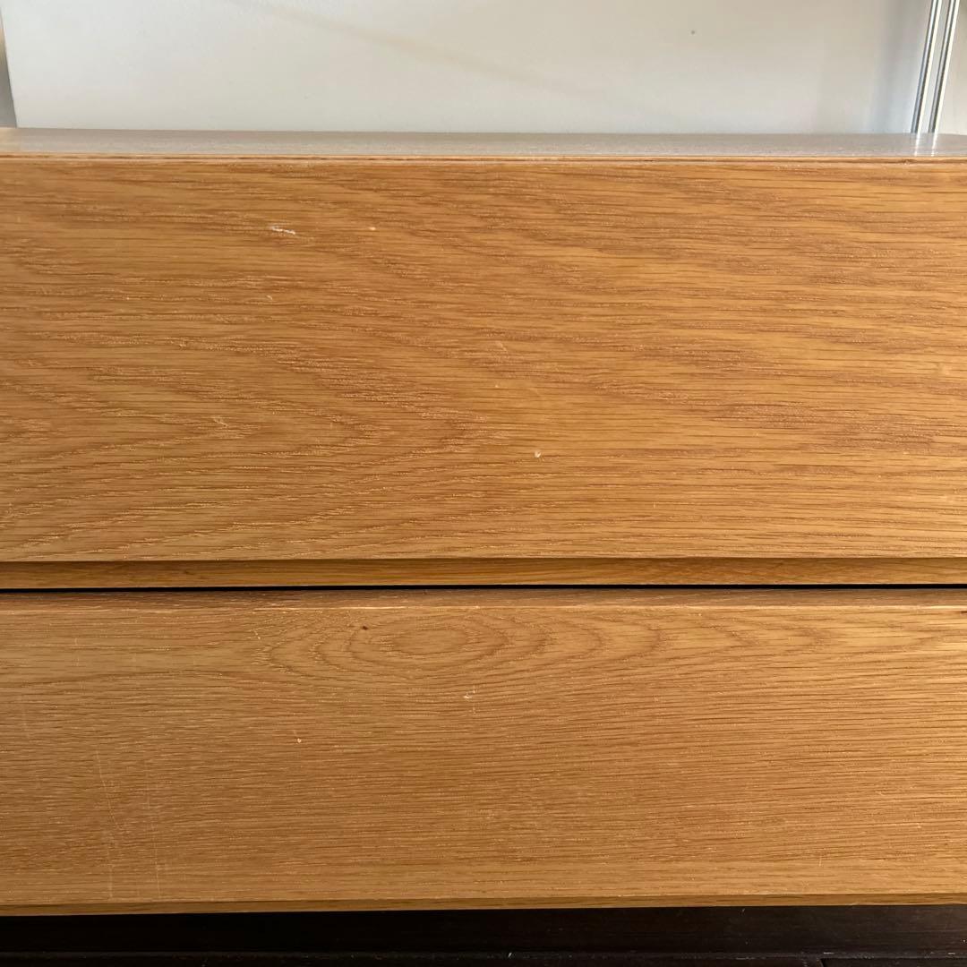 無印良品　引き出し付きステンレスユニットシェルフ