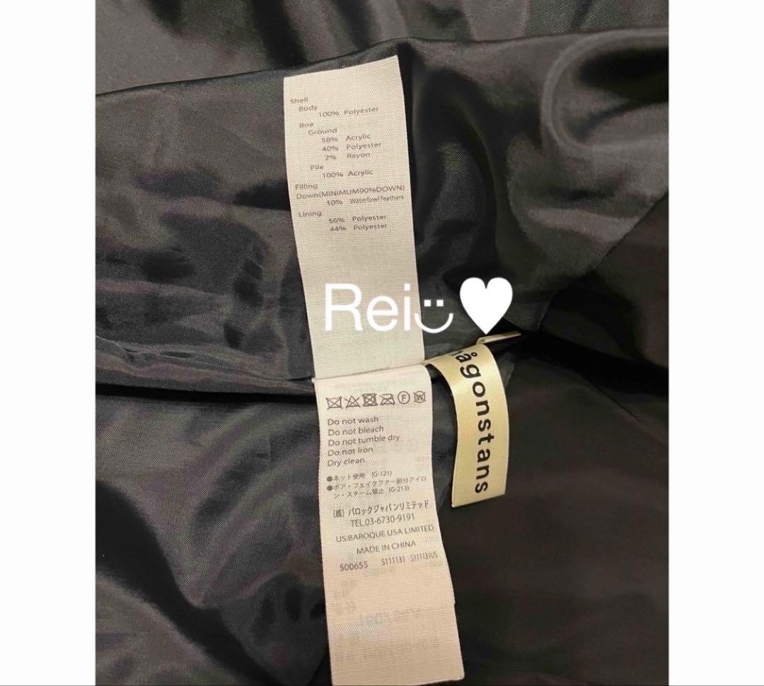 nagonstans ナゴンスタンス ダウンベスト ブラック×アイボリー 38