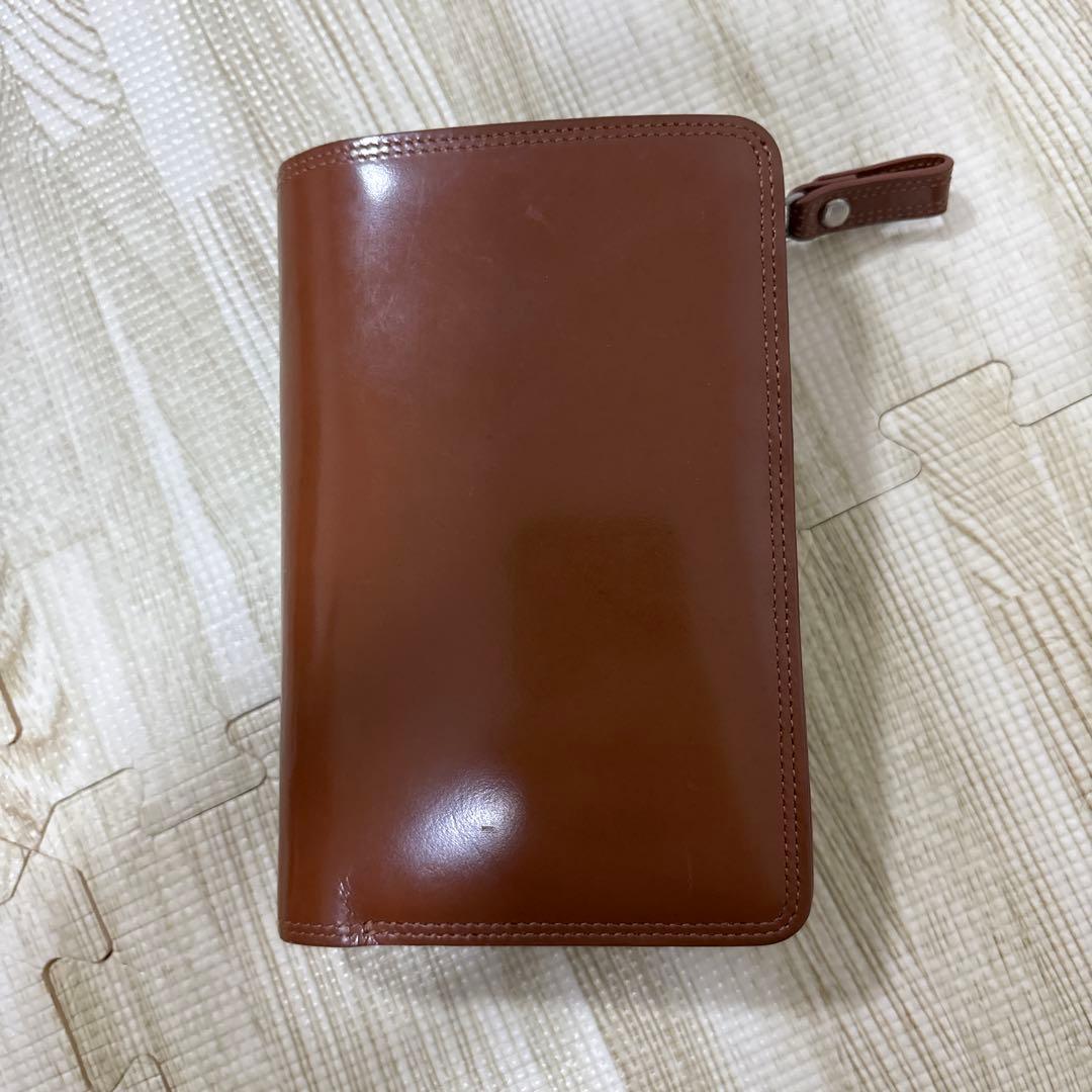 ポーター カウンター ウォレット　二つ折り財布　本革ブラウンレザー