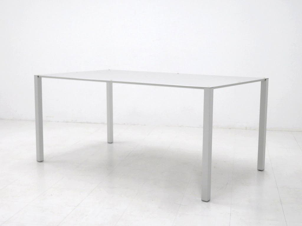 展示品　カッシーナixc アルミ　エアーフレーム　ダイニングテーブル　ガラス付き