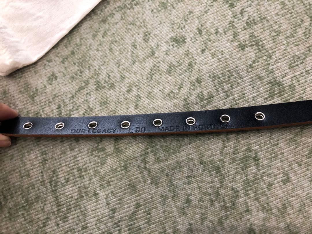 小物 OUR LEGACY BELT Flowers On Leather 90cm