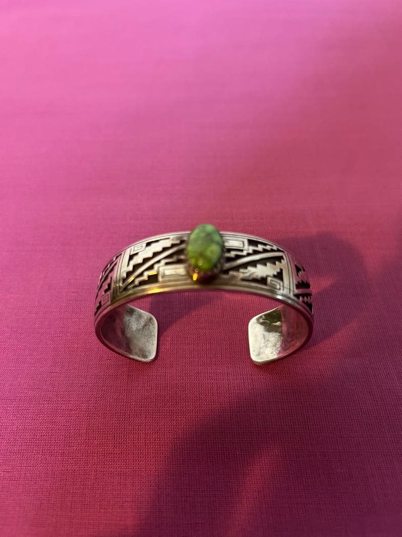 シルバー　バングル　民族　トゥアレグ　天然石