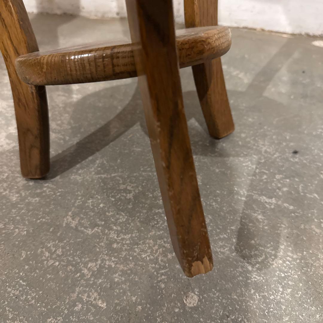 ヴィンテージ　木製サイドテーブル　ラウンド