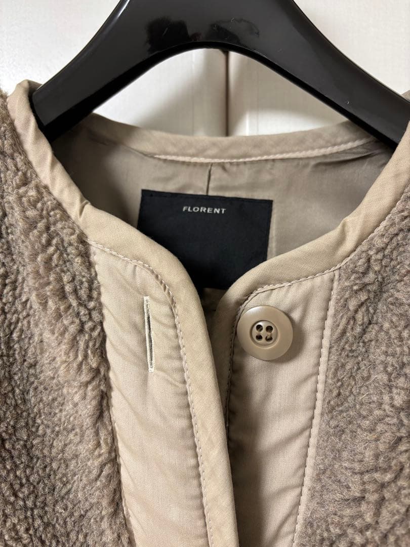 FLORENT　ボア　ロングコート ベージュ　サイズ1