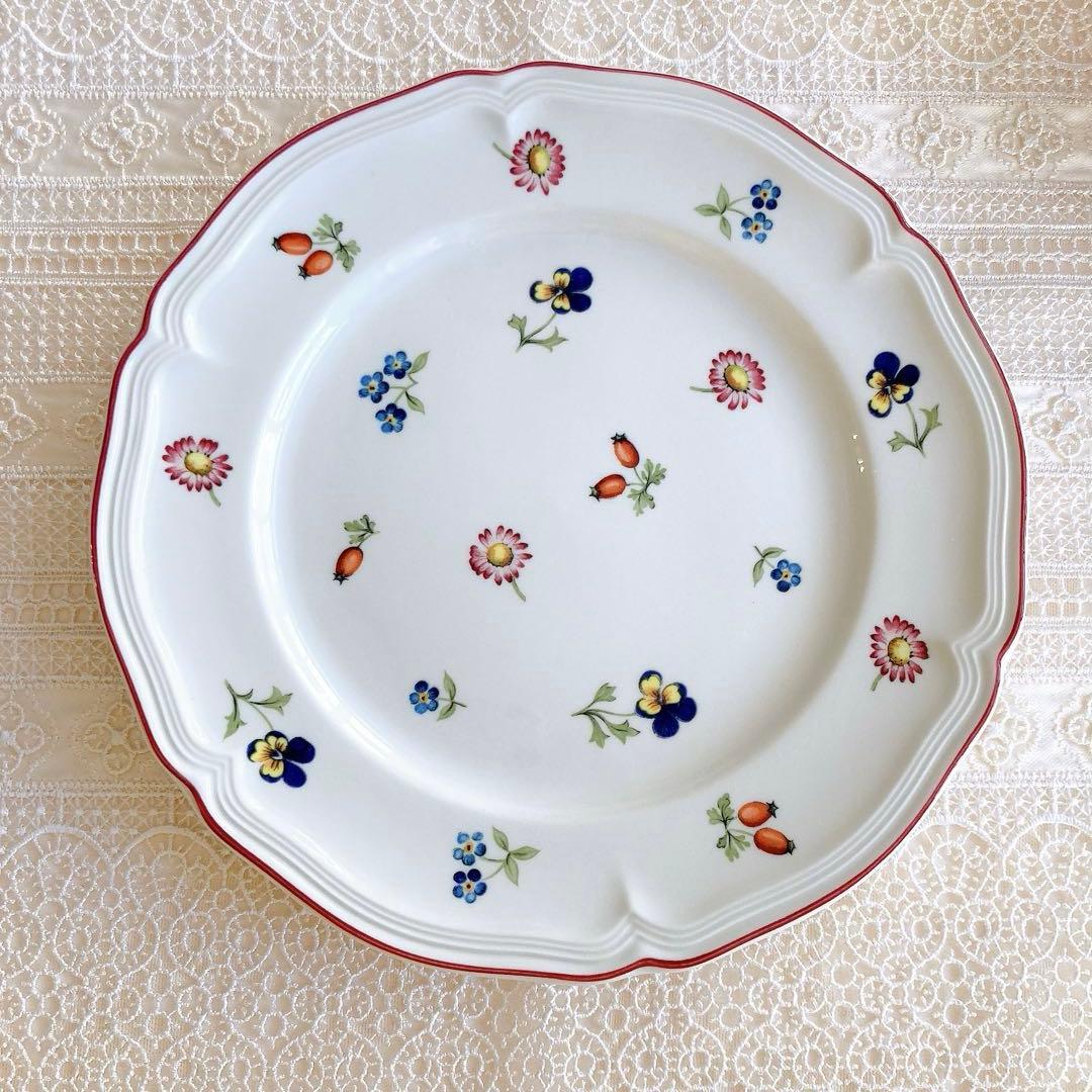 【希少】ビレロイ&ボッホ プチフルール 20.5cmプレート 6枚セット