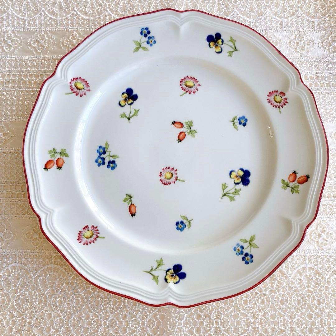 【希少】ビレロイ&ボッホ プチフルール 20.5cmプレート 6枚セット