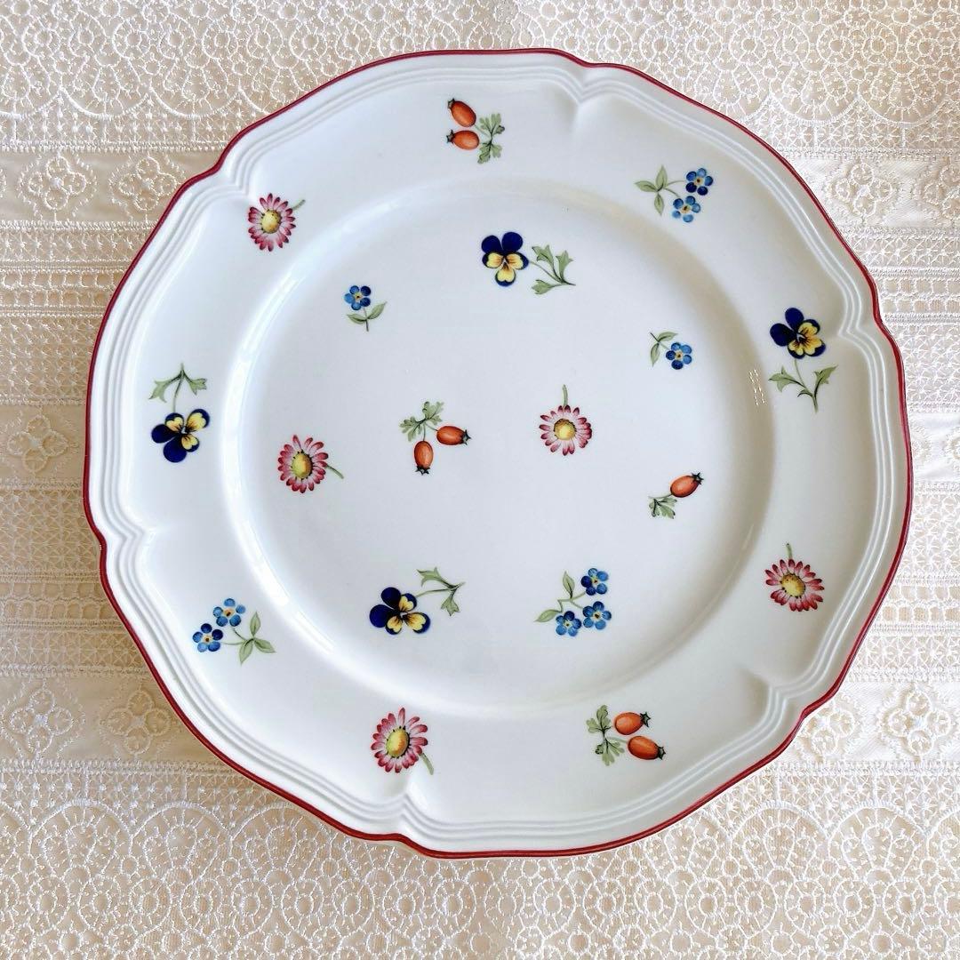 【希少】ビレロイ&ボッホ プチフルール 20.5cmプレート 6枚セット