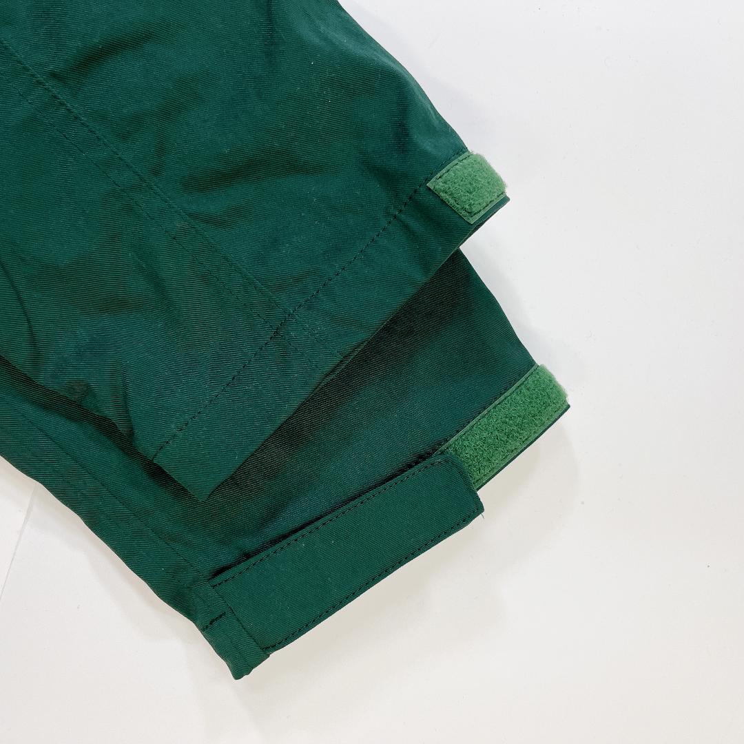 美品 WHIZ LIMITED マウンテンパーカー レザー切り替え 緑×黒 L