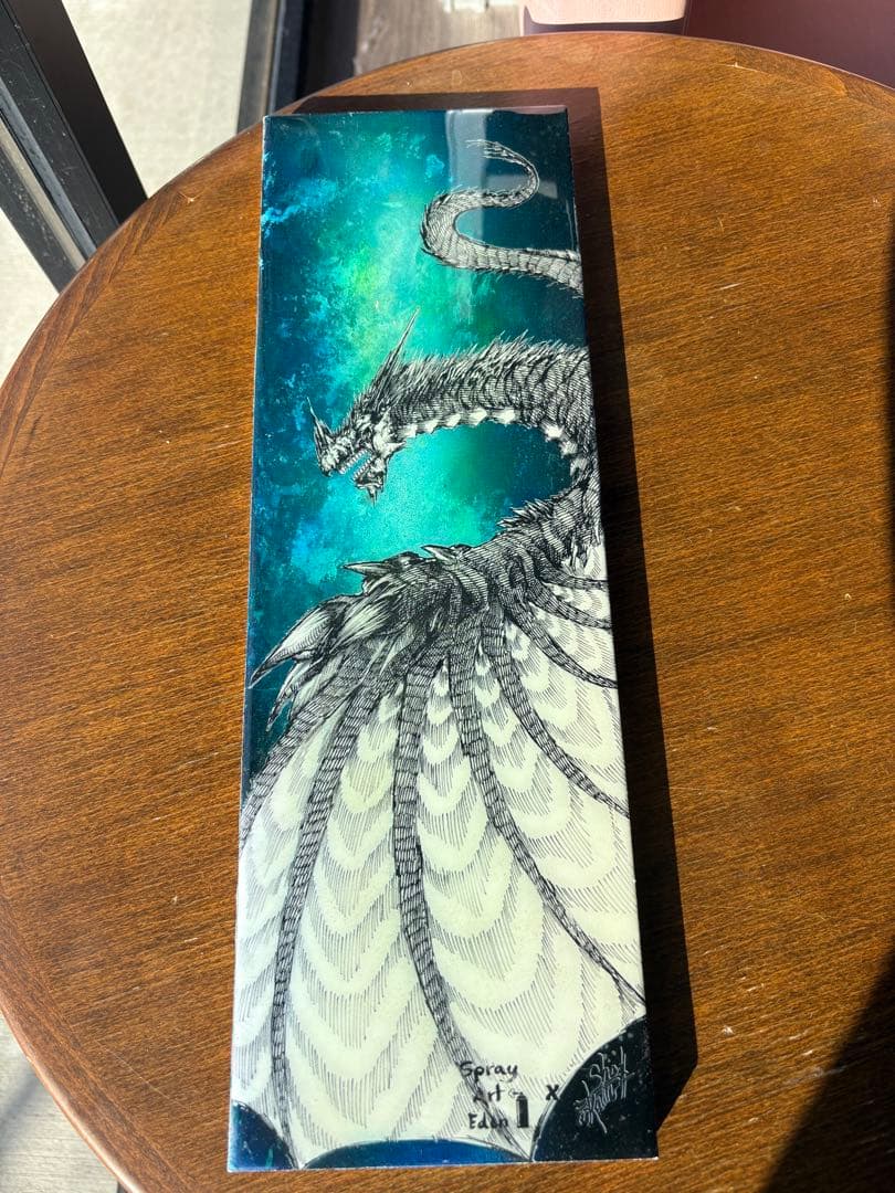☆激レア☆ スプレーアートエデン レジンアート原画 ドラゴン フッカー君コラボ