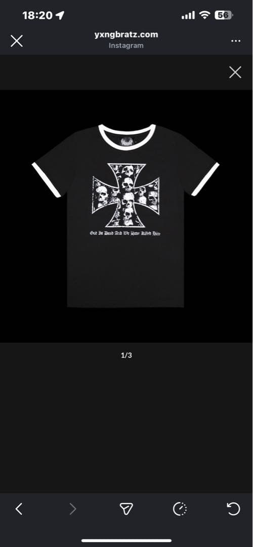 Yxng bratz tシャツ　完売品　xameleon着用