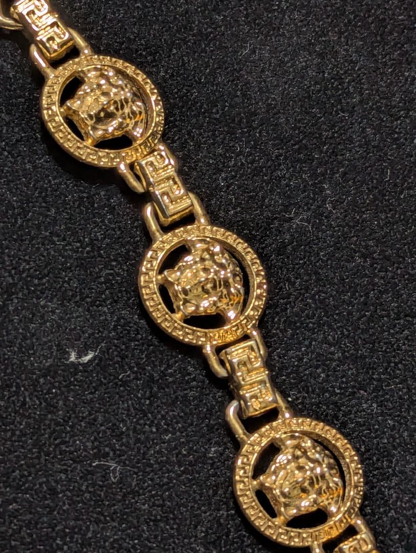 VERSACE ゴールド メダリオン メデューサ グレカ ブレスレット