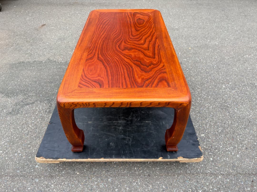 松本民芸家具　座卓　ローテーブル　指物　うるし　昭和レトロ　f921