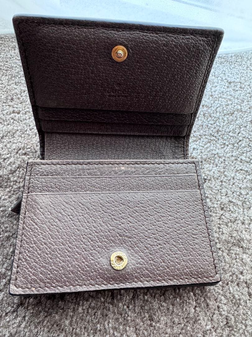 GUCCI オフィディアGGキャンバス 二つ折り財布